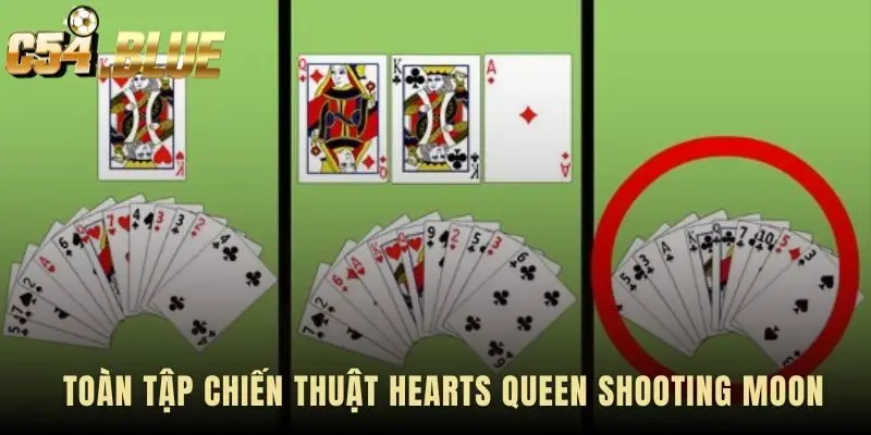Chiến thuật Hearts Queen Shooting Moon là sự kết hợp bài và tâm lý